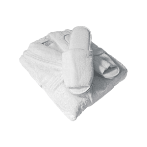 Robe & Slippers (White)