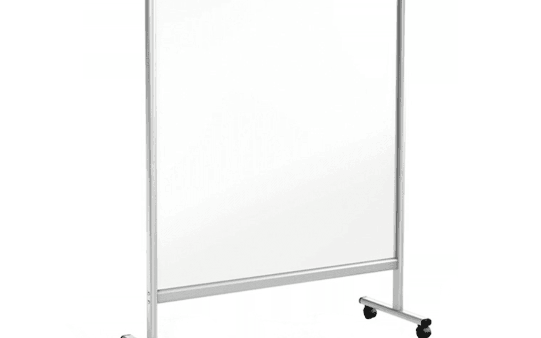 Solid Perspex Screen on Wheels
