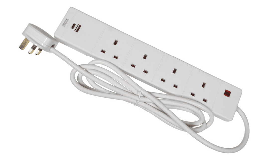 13a 4 Gang Extension Lead