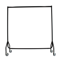 5ft Clothes Rail (Black & Chrome)